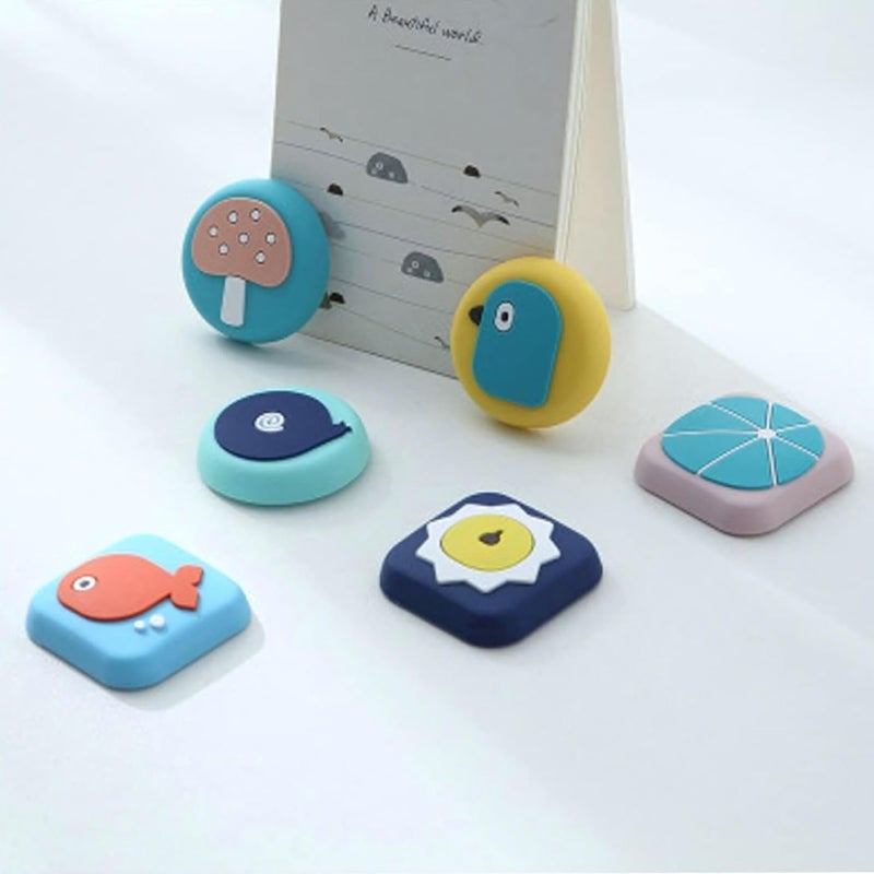 BENCI BENCI Door Handle Stopper Bumpers Cartoon Buffer Self Adhesive Design Protect Walls Furniture Protection Pad Reduce Noise Wide Application 4CM 2 Pc Lock - Image 3