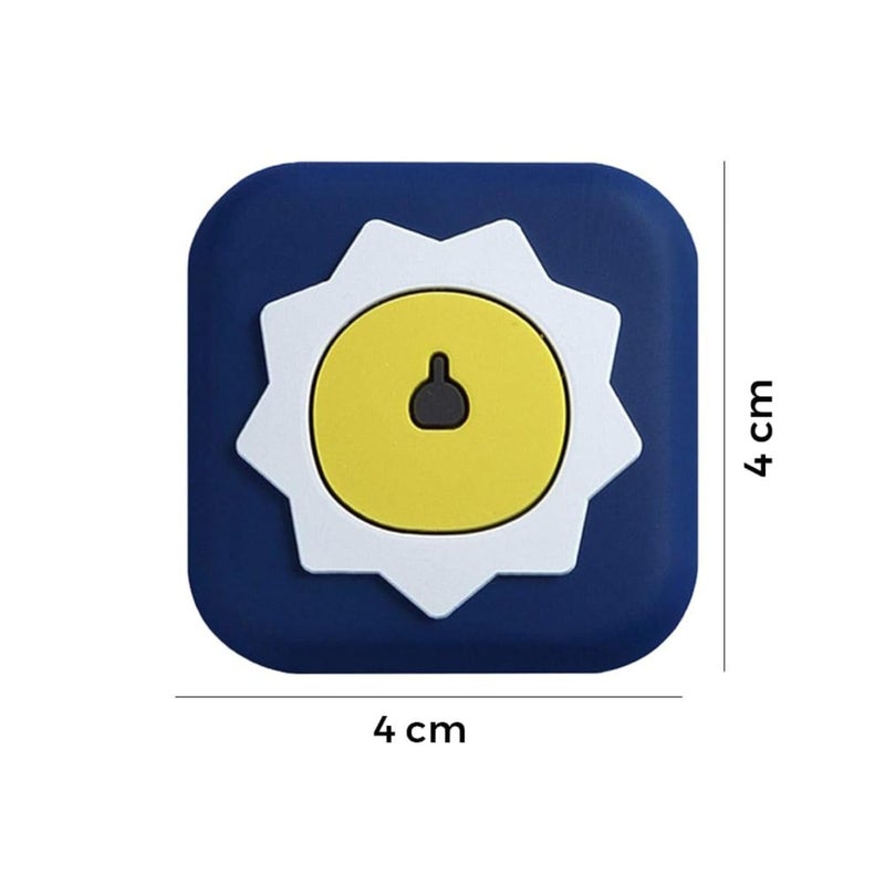 BENCI BENCI Door Handle Stopper Bumpers Cartoon Buffer Self Adhesive Design Protect Walls Furniture Protection Pad Reduce Noise Wide Application 4CM 2 Pc Lock - Image 2
