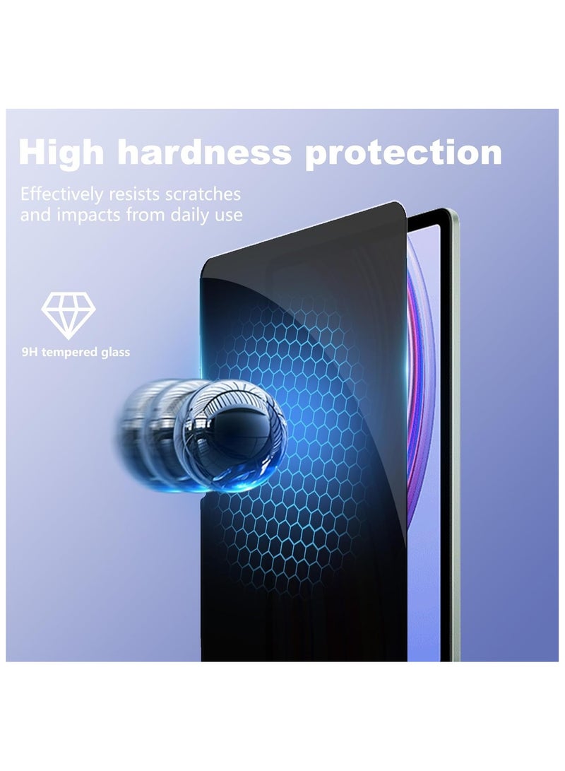 1 Pack Privacy Screen Protector Compatible with Xiaomi Redmi Pad Pro 12.1 inch 2024 Tempered Glass Screen Protector 9H Hardness Anti-scratch - Image 5