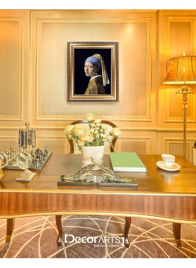 Home Trove Decorarts - Girl With A Pearl Earring By Johannes Vermeer. The World Classic Art Reproductions. Giclee Print With Matching Museum Frame, 16X20, Finished Size: 20.5X24.5  - Image 2