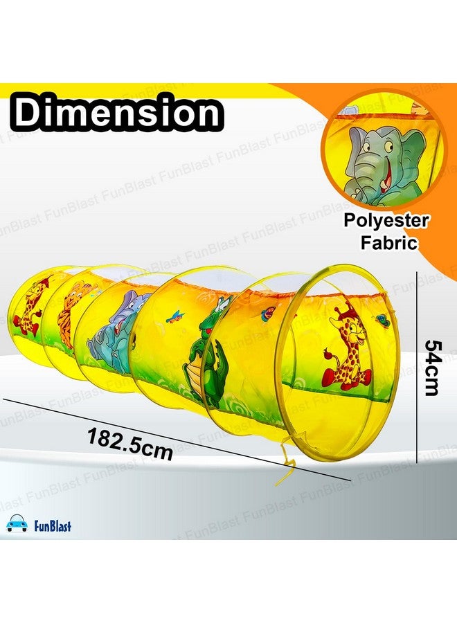 فنبلاست نفق فن بلاست للأطفال منبثق للاستخدام الداخلي والخارجي، خيمة نفق قابلة للطي بطول 6 أقدام للأطفال، ألعاب أنشطة منبثقة للأطفال - متعدد الألوان - Image 2