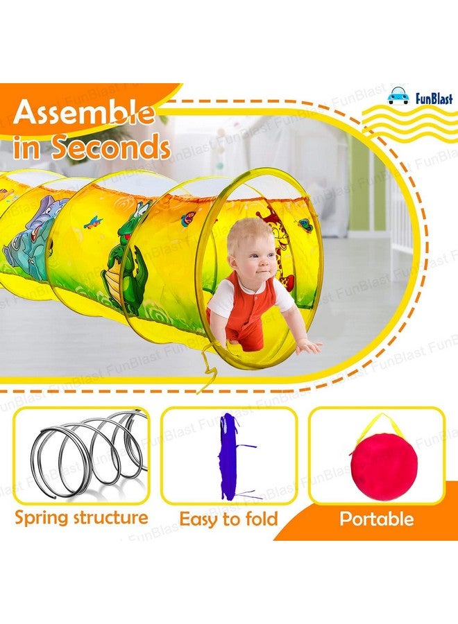 فنبلاست نفق فن بلاست للأطفال منبثق للاستخدام الداخلي والخارجي، خيمة نفق قابلة للطي بطول 6 أقدام للأطفال، ألعاب أنشطة منبثقة للأطفال - متعدد الألوان - Image 4