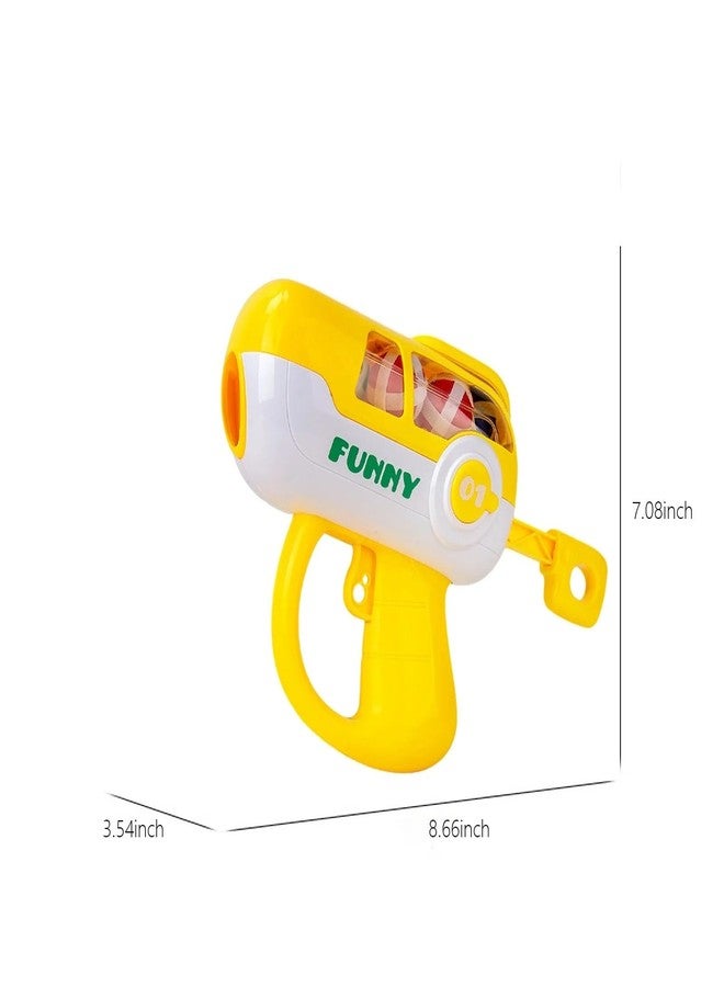 Slipps Crocodile Dart Board with Sticky Balls Guns Mark Ejection Toy Game for Toddlers 3+, Indoor Outdoor Games for Children and Boys Gift for Kids (Yellow) - Image 3