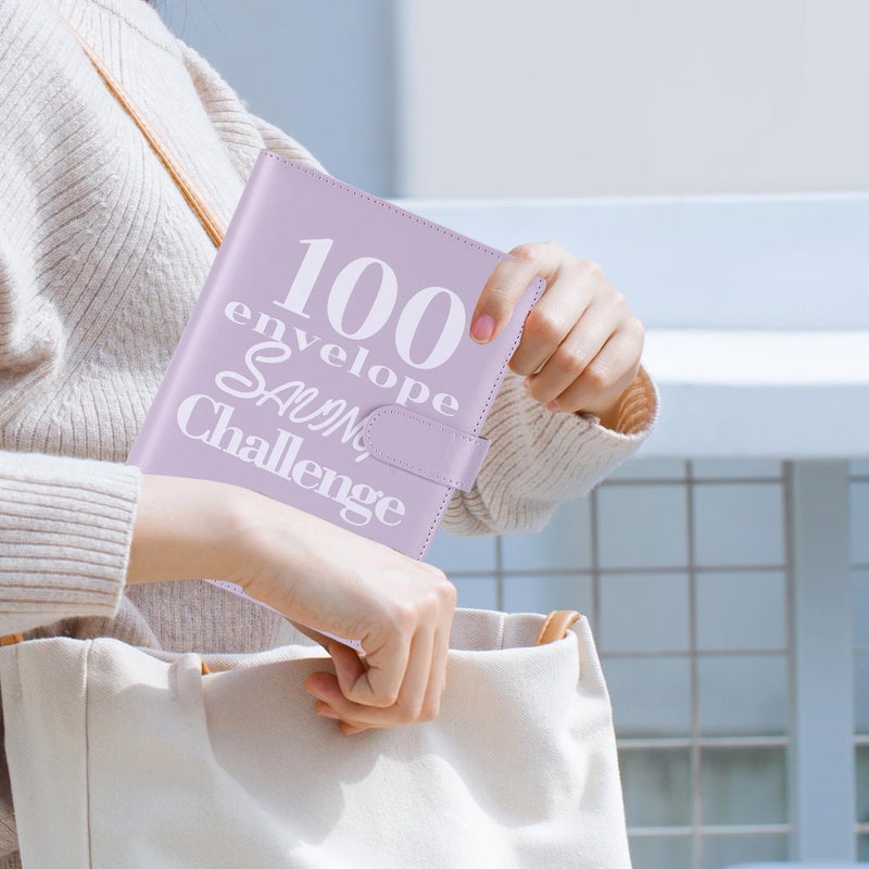 NICOOTH 100 Envelopes Money Saving Binder A5 Savings Challenge Book Easy and Fun Way to Save $5050 - Image 4