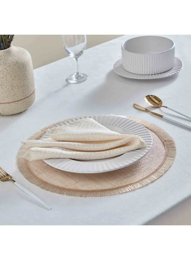 Home Box Jane Placemat with Fringe 38 x 38 cm