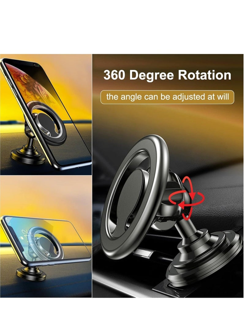 JAJEEK "Magnetic Car Phone Holder – Magsafe Compatible Dashboard & Air Vent Mount for iPhone 14/13/12 Series and All Phones" - Image 4