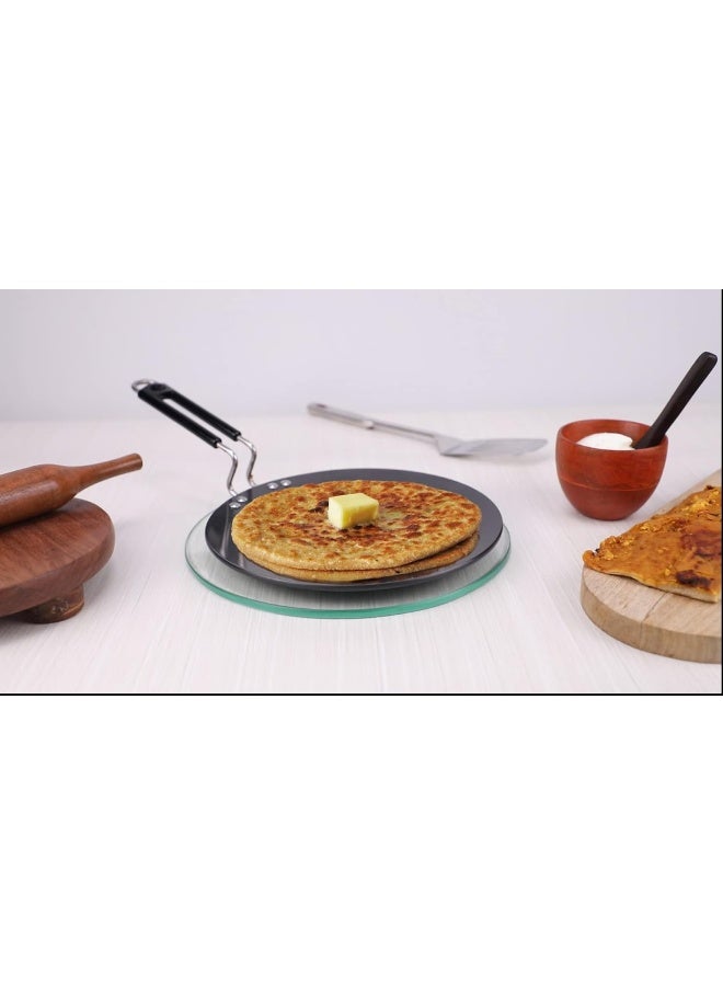 VINOD مقلاة فينود المصنوعة من الألمنيوم المؤكسد الصلب - 30 سم غير مخصصة للطهي بالحث - Image 2