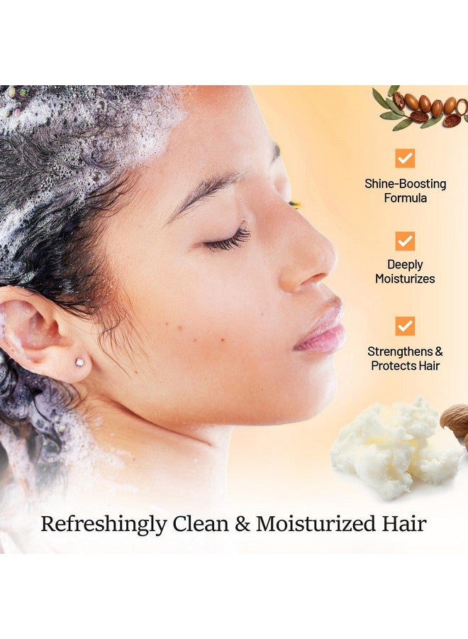 Herbishh Moroccan Argan Oil Shampoo and Conditioner Set with Hair Mask, Moisturizing & Deep Cleansing Kit For Dry, Damaged, Frizzy Hair, Color Safe & UV Protection 16.9fl.oz + 16.9fl.oz + 10.1 fl.oz - Image 2