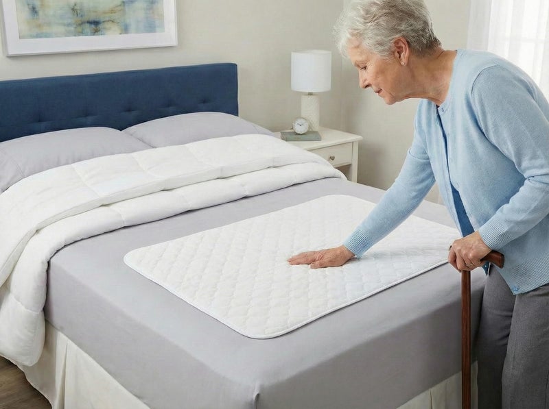 RMS Ultra Soft 4-Layer Washable and Reusable Incontinence Bed Pad - Waterproof Bed Pads, 24"X36" - Image 3