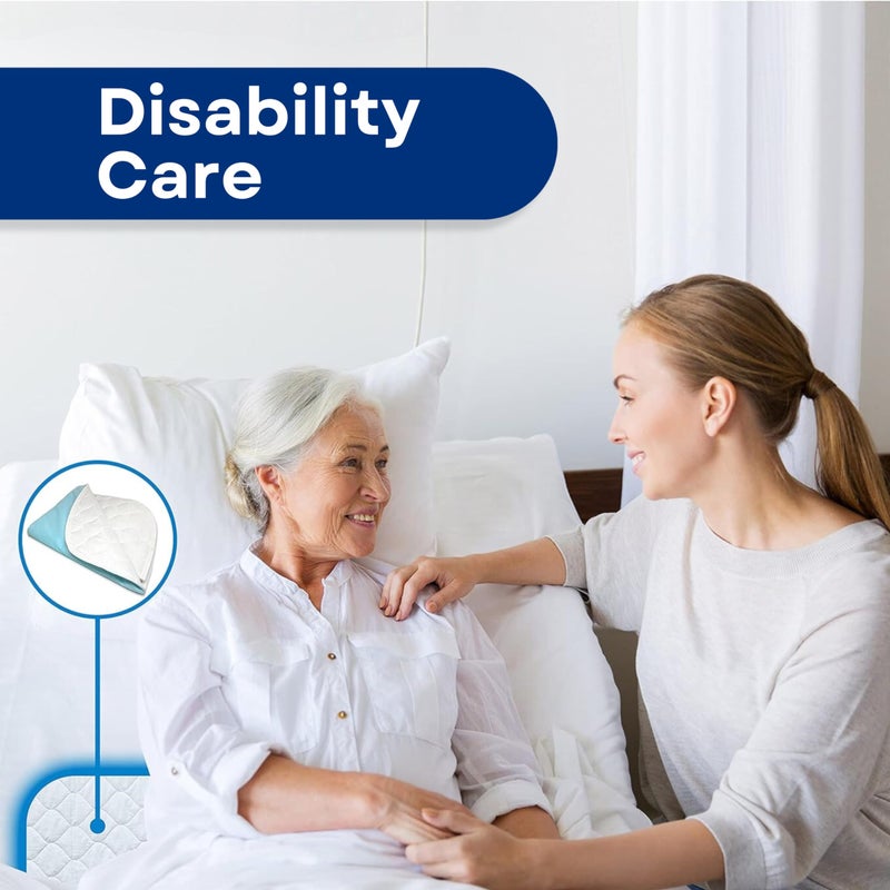 RMS Ultra Soft 4-Layer Washable and Reusable Incontinence Bed Pad - Waterproof Bed Pads, 24"X36" - Image 5