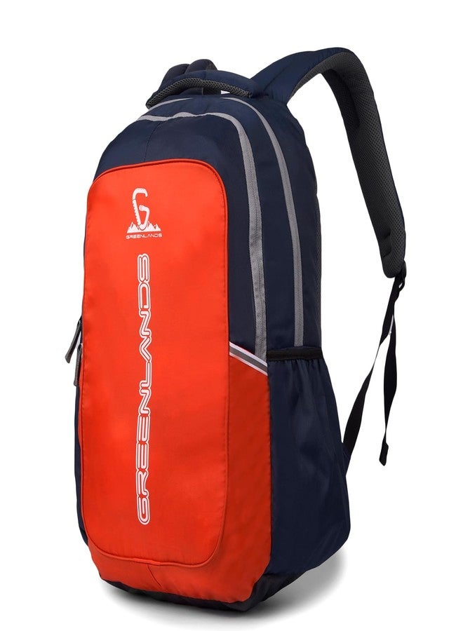 GREENLANDS Torpedo office Backpack- 35 Ltr Capacity | 17 Inch Laptop |Water-Resistant Bag | Padded & Adjustable Strap | Men & Women For Business Professionals & College Students - Orange - Image 2