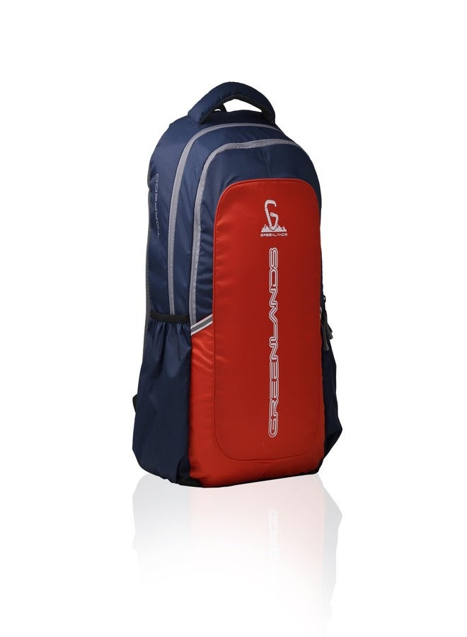 GREENLANDS Torpedo office Backpack- 35 Ltr Capacity | 17 Inch Laptop |Water-Resistant Bag | Padded & Adjustable Strap | Men & Women For Business Professionals & College Students - Orange - Image 4
