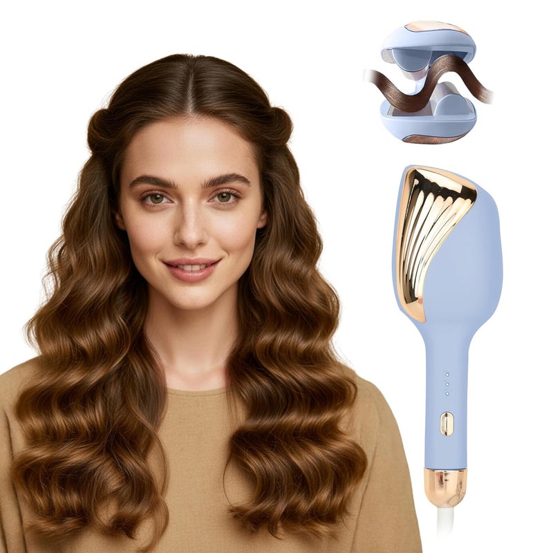 JAYTOP Hair Curler Machine | Automatic Hair Curler For Women with 3 Temperature Settings | Easy Wavy & Curly Hairstyles | Beach Waves Curling Iron | Anti-Scald Design, Quick Curls in 10-15 Min, Tangle-Free, Ceramic Coating, 360° Swivel Cord (Purple) - Image 1