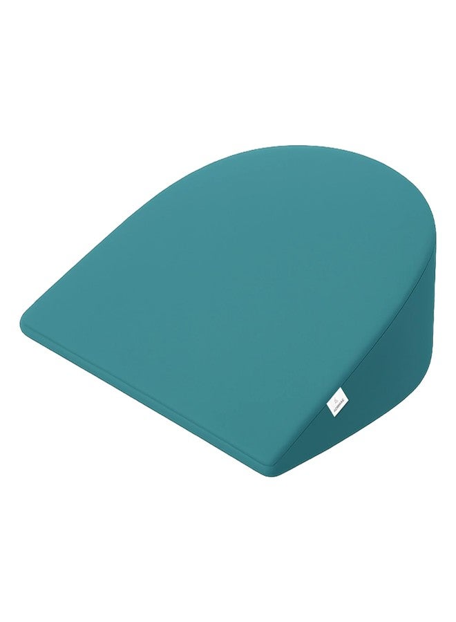 ADMIRAE Half Moon Shape Pregnancy Pillow for Sleeping, Maternity Support, Nursing | Multipurpose Pillow for Back, HIPS, Legs, Belly Support with Removable Washable Velvet Cover, Peacock Green - Image 1