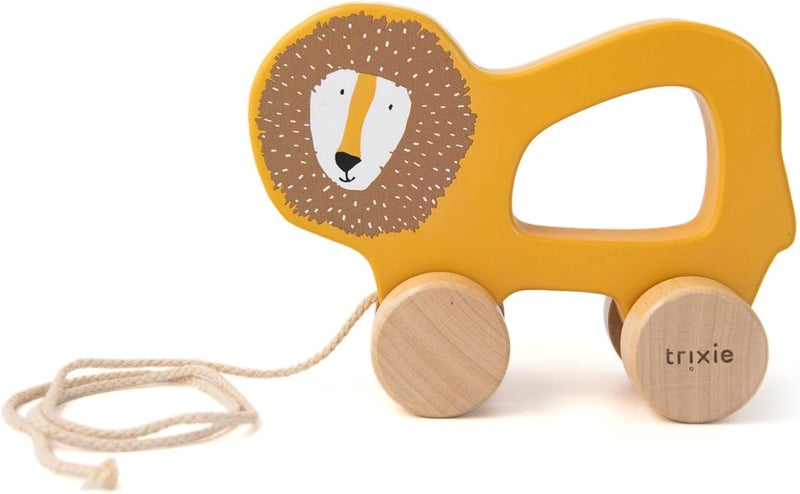Trixie Wooden pull along toy - Mr. Lion - Image 1