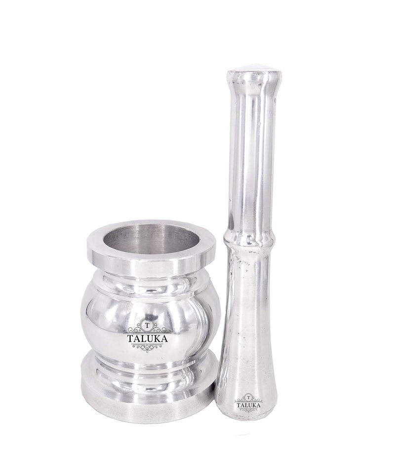 Taluka Aluminium Kitchen Khalbatta Okhli Masher Mortar and Pestle Set Kitchen Tool Pestle Length 72 inches Kitchen Tools Medium Size - Image 2
