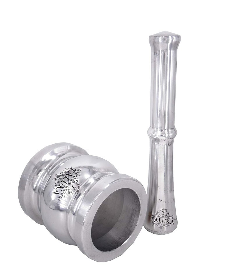 Taluka Aluminium Kitchen Khalbatta Okhli Masher Mortar and Pestle Set Kitchen Tool Pestle Length 72 inches Kitchen Tools Medium Size - Image 3