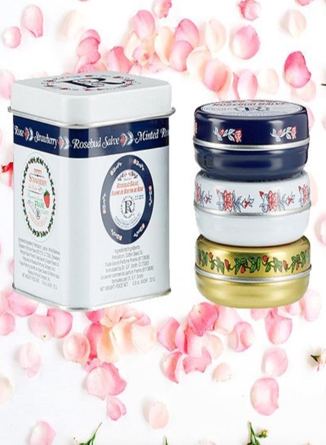 Collectors Lavish Layers 3x Set & 3x Rose bud Trio Lip Balm - Original Salve, Minted Rose, Strawberry Lip Balm & Trio Lip Gloss Tubes - Christmas Gift Set with Ebook - Image 4
