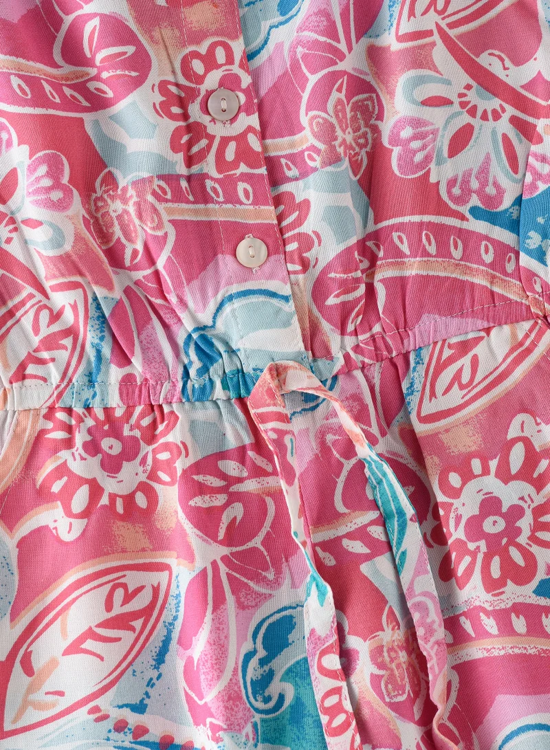 Jelliene Sunny Smiles: Girls' Soft Viscose Jumpsuit | Comfy Chic & Summer Fun