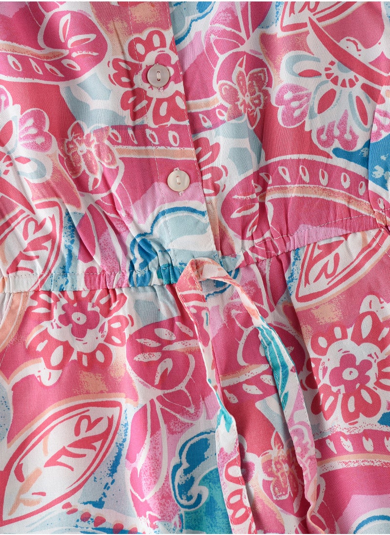 Jelliene Sunny Smiles: Girls' Soft Viscose Jumpsuit | Comfy Chic & Summer Fun  - Image 3