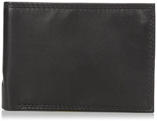 Buxton Men's Emblem Double Id Billfold Wallet, Black, One Size - Image 1