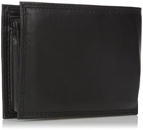 Buxton Men's Emblem Double Id Billfold Wallet, Black, One Size - Image 2
