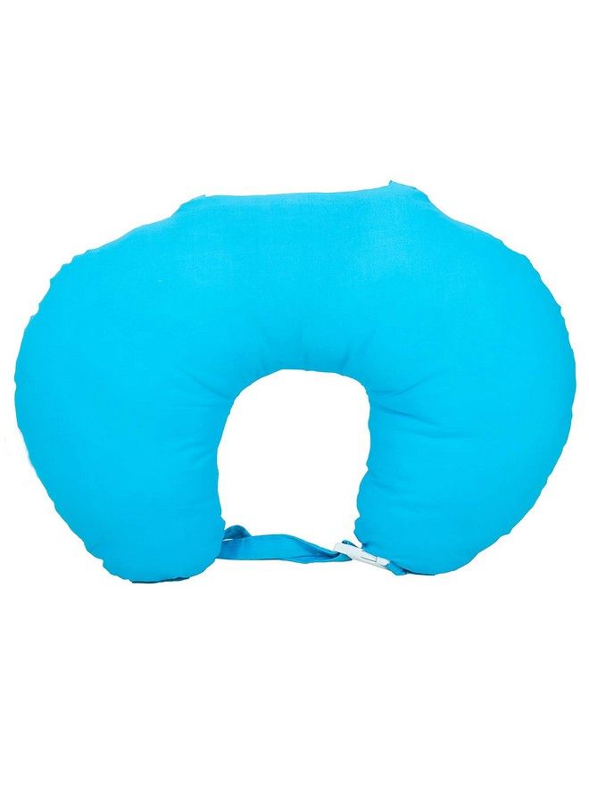 Get It Cotton 5 In 1 Feeding Pillow With Detachable Cover For Baby (Full Blue) - Image 4