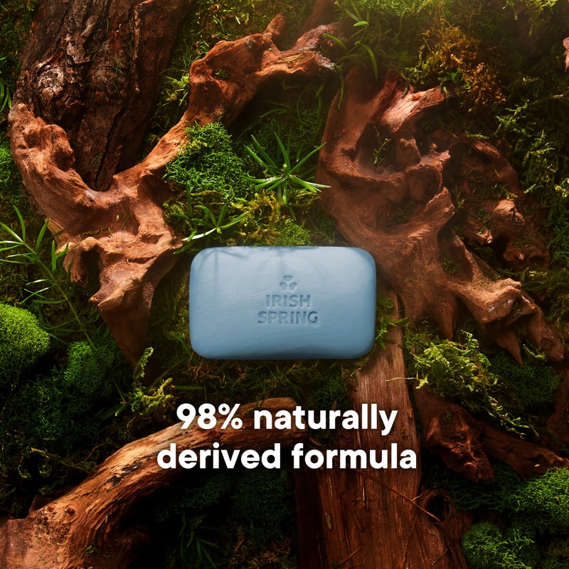 Irish Spring Bar Soap for Men, Moisture Blast, 3.7 Oz, 24 Pack - Image 3