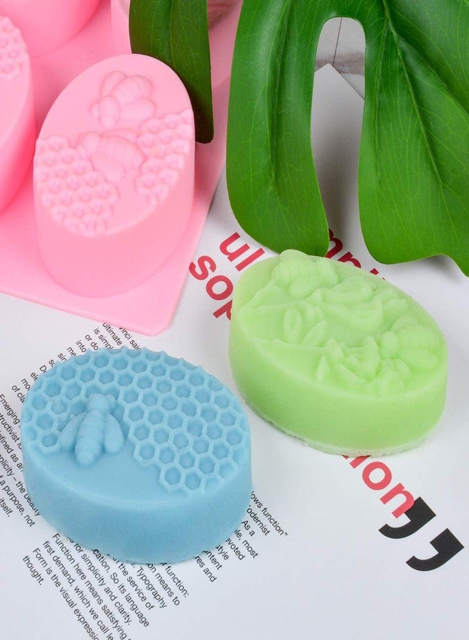 Vedini 3D Honeybee Silicone Moulds | Honeycomb Moulds for Making Soap Mould | Ovel Baking Mould for Chocolate, Resin, DIY Homemade Craft (6 Cavity Ovel Bee) - Image 5