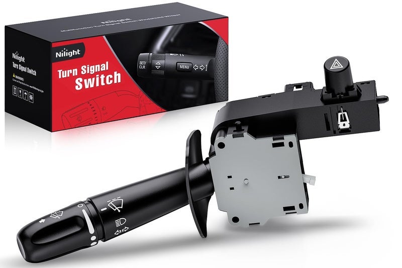 Nilight Turn Signal Switch Compatible with 2002 2003 2004 2005 2006 2007 2008 2009 Dodge Ram 2004-2009 Durango 2005-2010 Dakota 2007-2009 Aspen 2006-2009 Raider Blinker Lever Switch, 2 Year Warranty