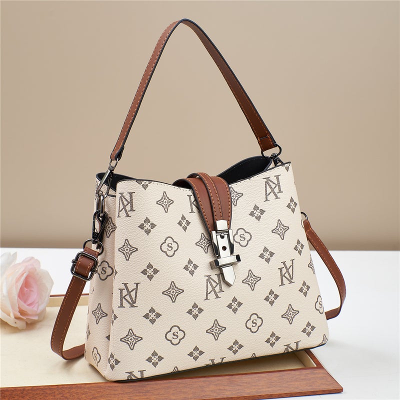 New Large Capacity Bag Simple Atmospheric Retro Fashion Handbag High-End All-Match Commuter Tote Bag - Image 4