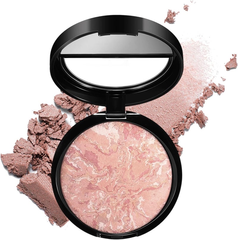 Baked Foundation for Women Color Correcting Powder FoundationWaterproof Sweatproof Face Powder 2in1 Highlighting Setting Makeupoil control TravelReady