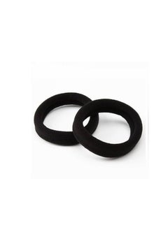 Generic Set of 10 elastic hair ties for women and men (black)  - Image 2