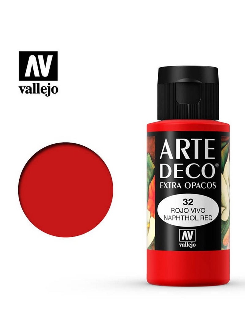 فاليجو آرت ديكو، أحمر نفتول، 60 مل - طلاء أكريليك فاخر للأعمال اليدوية والأثاث والمشاريع الزخرفية