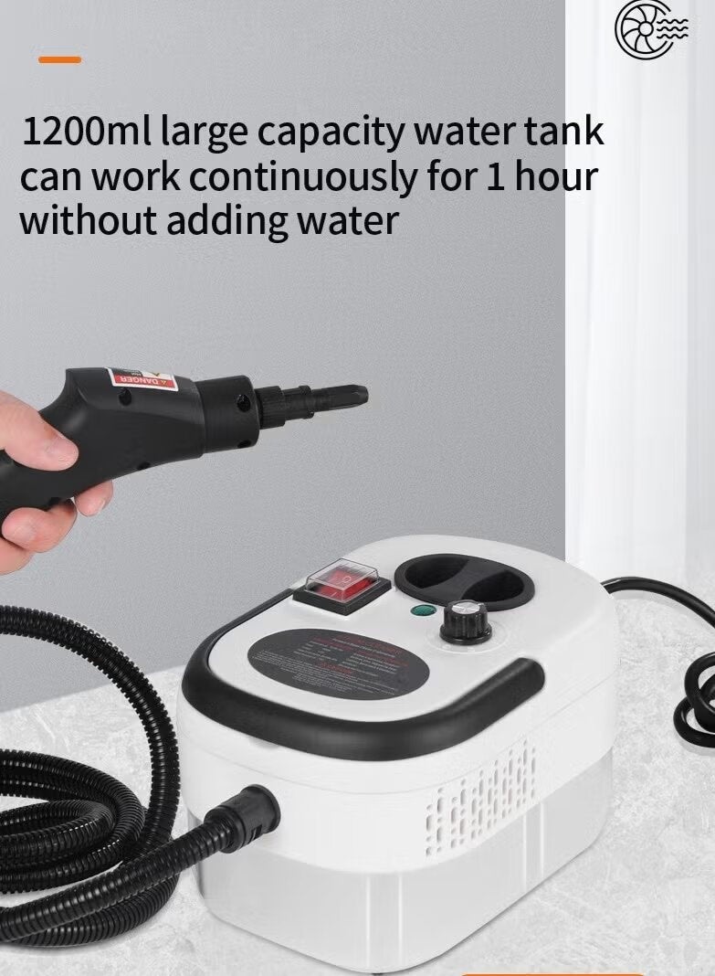 Portable Steam Cleaner 2500W – 15s Fast Heating – 6 Adjustable Levels – 1200ml Tank – 105°C+ Steam – Deep Cleaning & Sanitizing for Kitchen, Bathroom & Car - Image 3