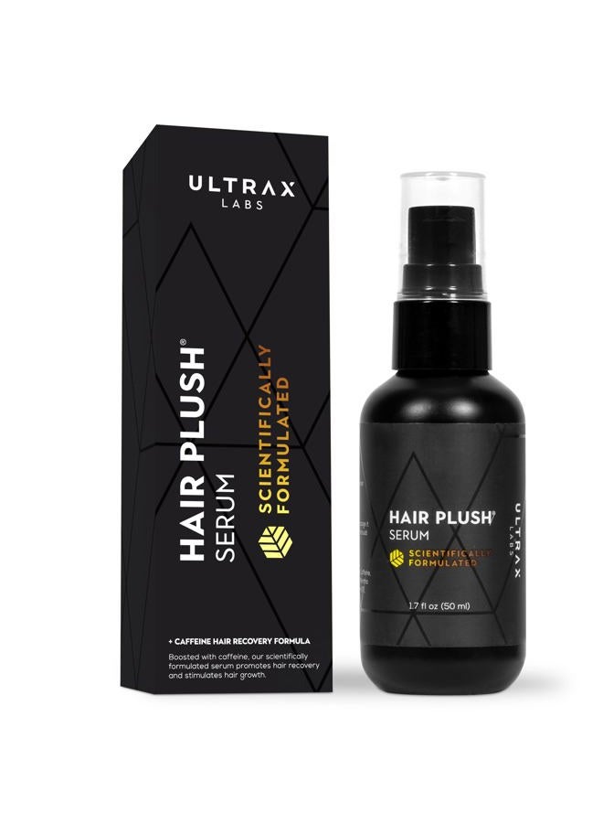 Ultrax Labs سيروم نمو الشعر 1.7 أونصة سائلة - مضاد لتساقط الشعر - علاجات تساقط الشعر للنساء والرجال مصنوعة من البيوتين والكافيين والمنتول والنياسيناميد - هير بلاش من أولتراكس لابز - Image 1
