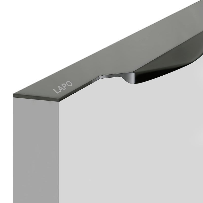 LAPO LAPO 3 Pack Premium 10 Inch Aluminum Kitchen Profile Handle Drawer Handle for Kitchen Wardrobe Pull Handle Cabinet Profile Handle for Home Hotel Office Black Finish Pack of 3 P003  - Image 2