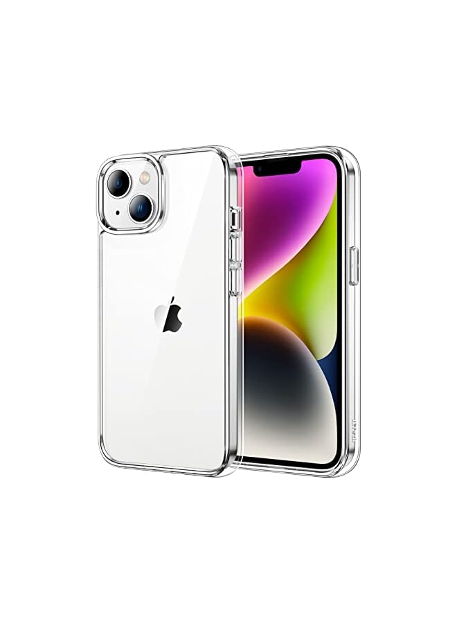 JETech Case for iPhone 14 6.1-Inch, Non-Yellowing Shockproof Phone Bumper Cover, Anti-Scratch Clear Back (Clear) - Image 1