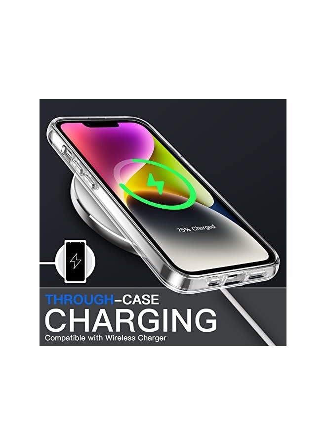 JETech Case for iPhone 14 6.1-Inch, Non-Yellowing Shockproof Phone Bumper Cover, Anti-Scratch Clear Back (Clear) - Image 4