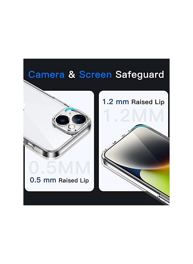 JETech Case for iPhone 14 6.1-Inch, Non-Yellowing Shockproof Phone Bumper Cover, Anti-Scratch Clear Back (Clear) - Image 5