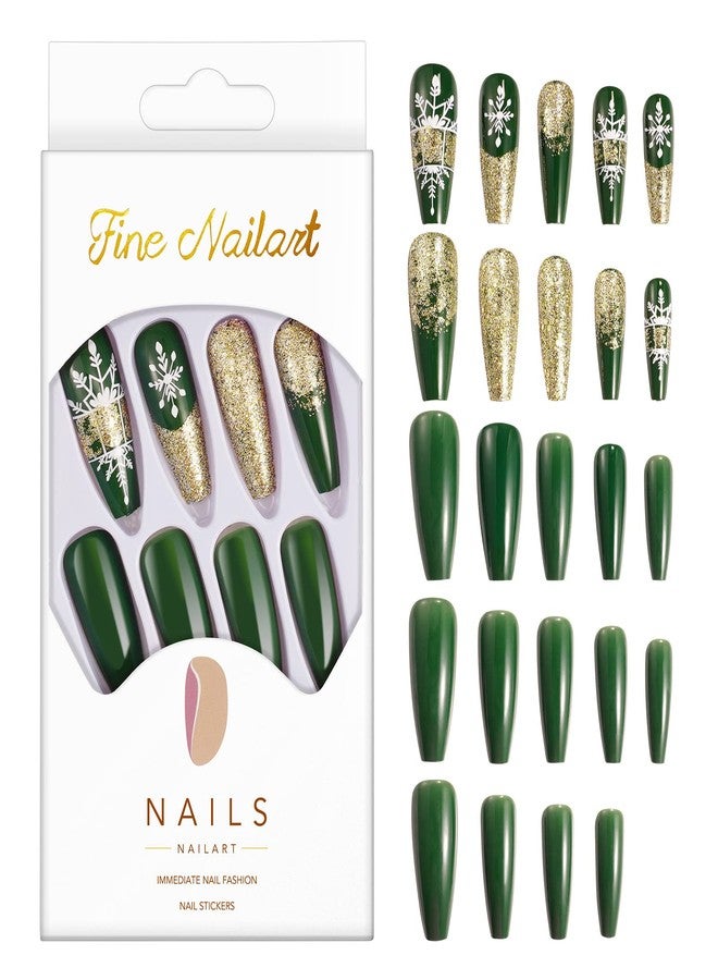 Find Back Everlasting French Tip Press on Nails Kit, Long Almond Glue-on Acrylic Nails, Full Cover Faux Nails, Reusable Stick on Nails, No Need to File, Non-toxic, Odorless, Girl's DIY Manicure, 24pcs - Image 2