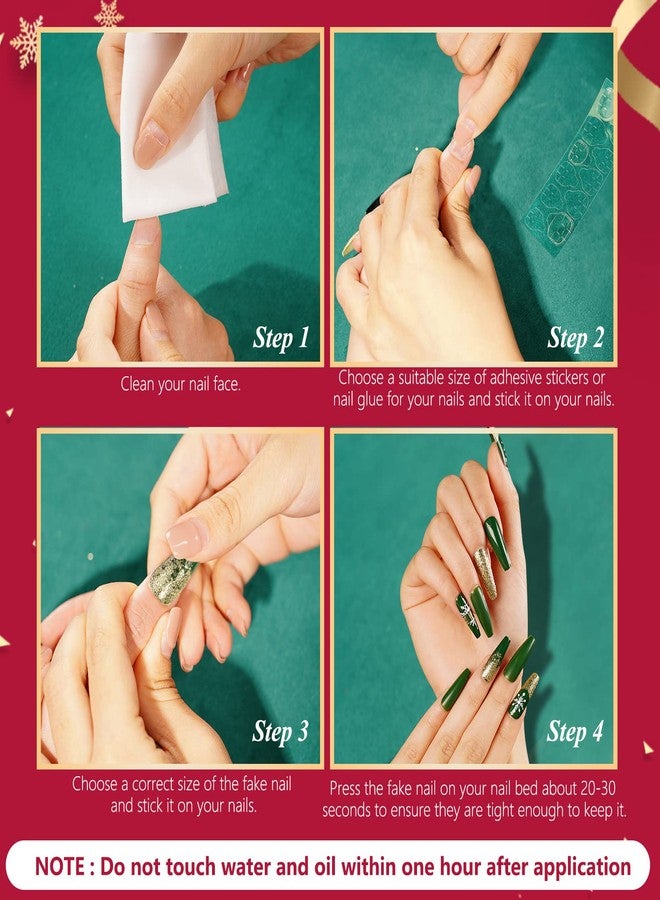 Find Back Everlasting French Tip Press on Nails Kit, Long Almond Glue-on Acrylic Nails, Full Cover Faux Nails, Reusable Stick on Nails, No Need to File, Non-toxic, Odorless, Girl's DIY Manicure, 24pcs - Image 5