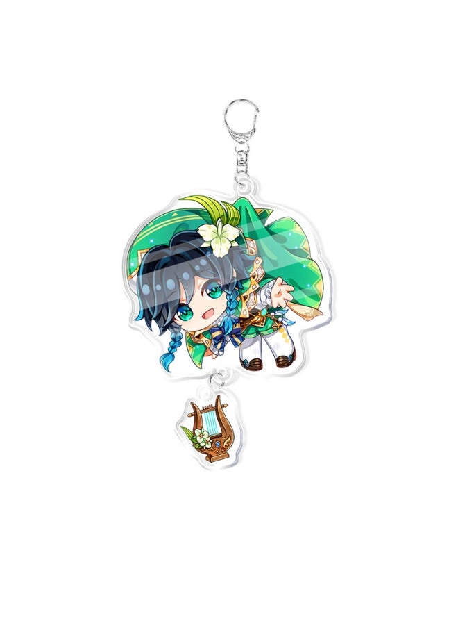 Generic - Anime Keychain Genshin Impact Chain for Women Accessories Cute Bag Pendant Key Ring Jewelry - Image 1