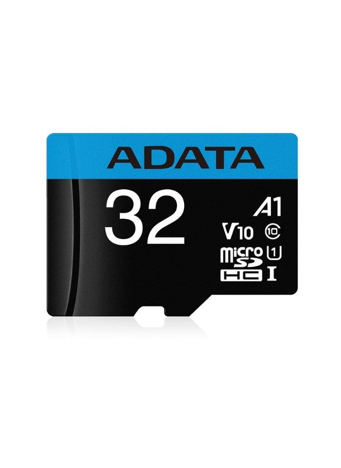 ADATA - Premier 32GB Memory Card MicroSDHC/SDXC UHS-I Class 10 V10 A1 with Adapter | Waterproof, Shockproof, X-ray proof, and Anti-static - Image 1