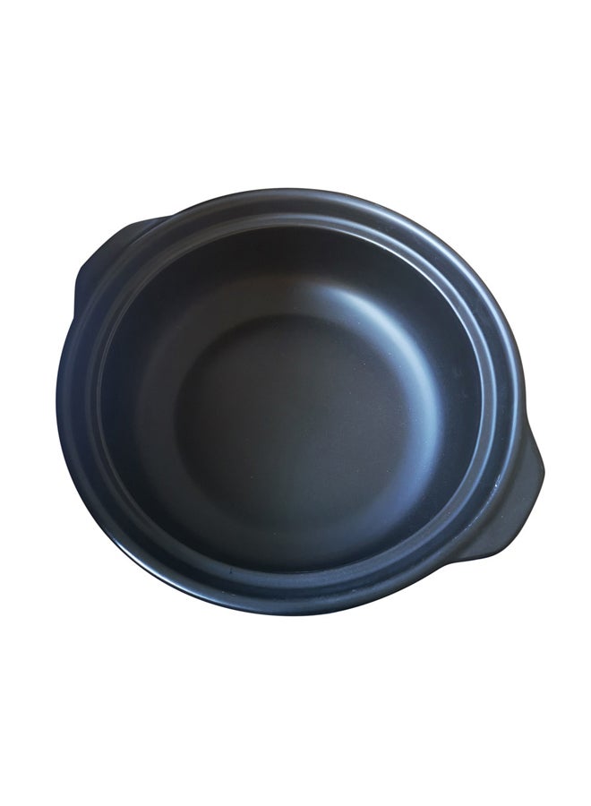 السنيدي قدر فخار حراري، اناء فخار حراري، اسود، سعة 1.6 لتر مقاس 22 سم - Image 3