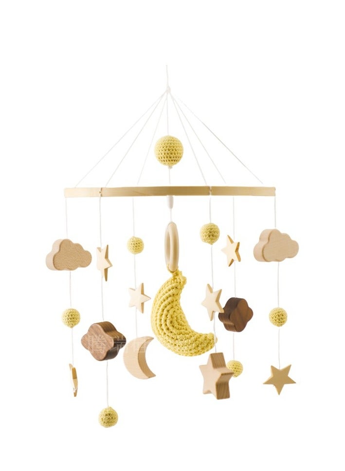 general Nordic wind starry bed bells, baby cot rattle bed bells, children's room decoration, rotating baby soothing toys - Image 1