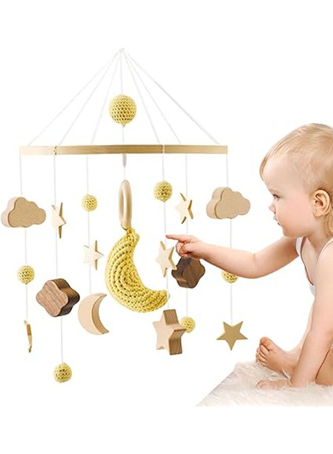 general Nordic wind starry bed bells, baby cot rattle bed bells, children's room decoration, rotating baby soothing toys - Image 2