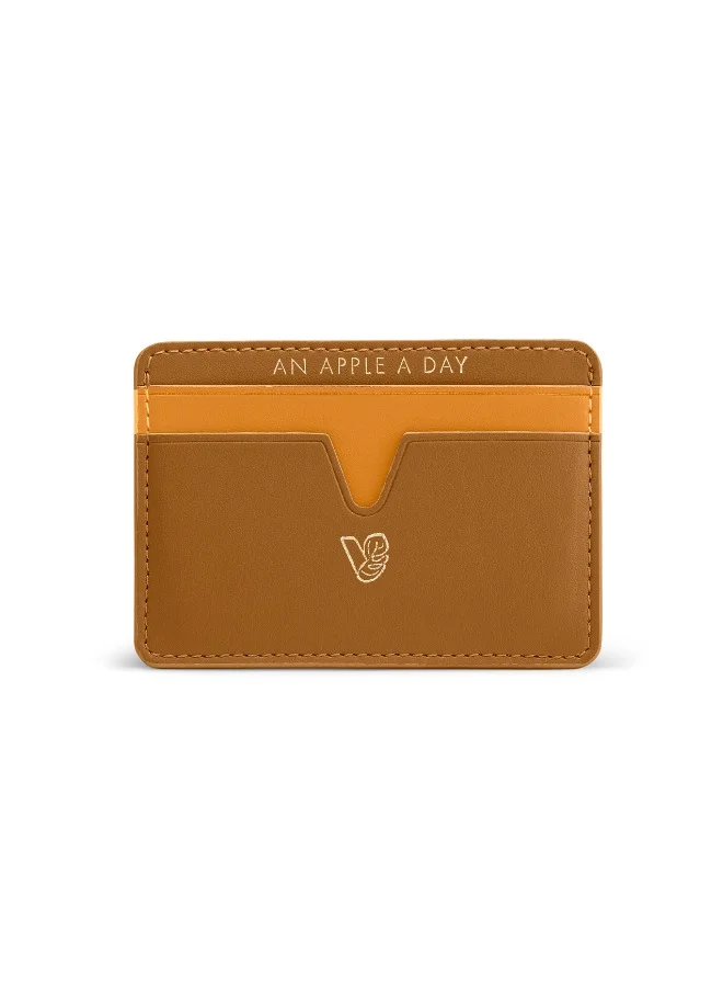 Veganologie Cider Cardholder Made in Brown Made from 4 Apples