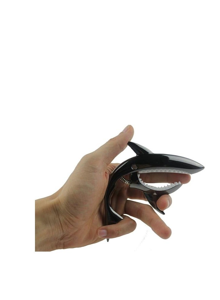 Guitar Capo for Acoustic and Electric Guitar Shark Capo Zinc Alloy for 6 String Guitar with Good Hand Feeling No Fret Buzz and Durable - Image 4