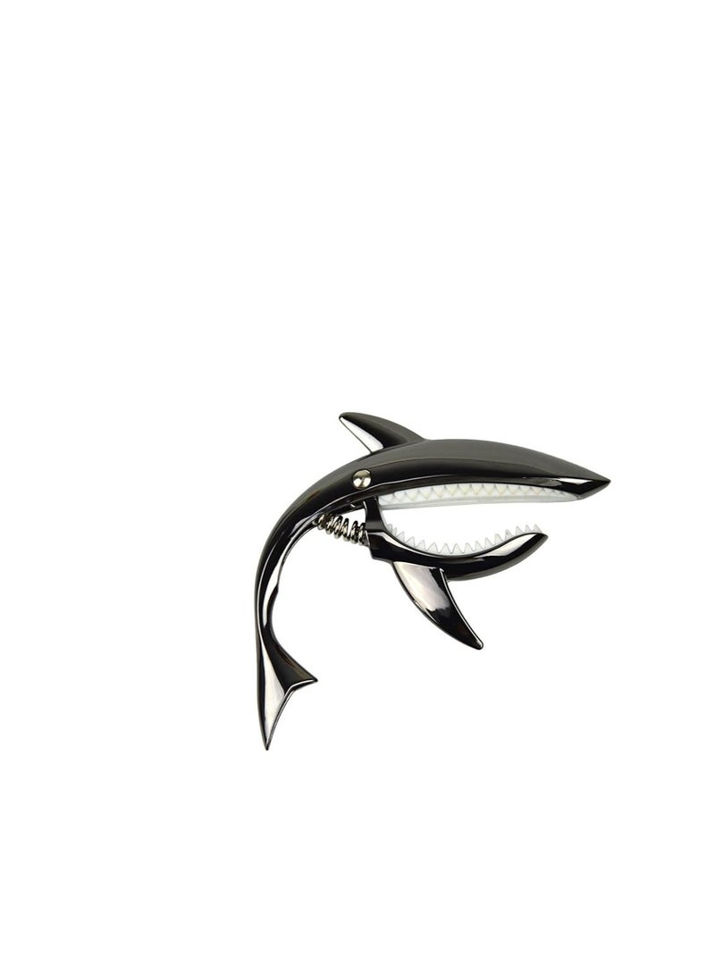 Guitar Capo for Acoustic and Electric Guitar Shark Capo Zinc Alloy for 6 String Guitar with Good Hand Feeling No Fret Buzz and Durable - Image 2